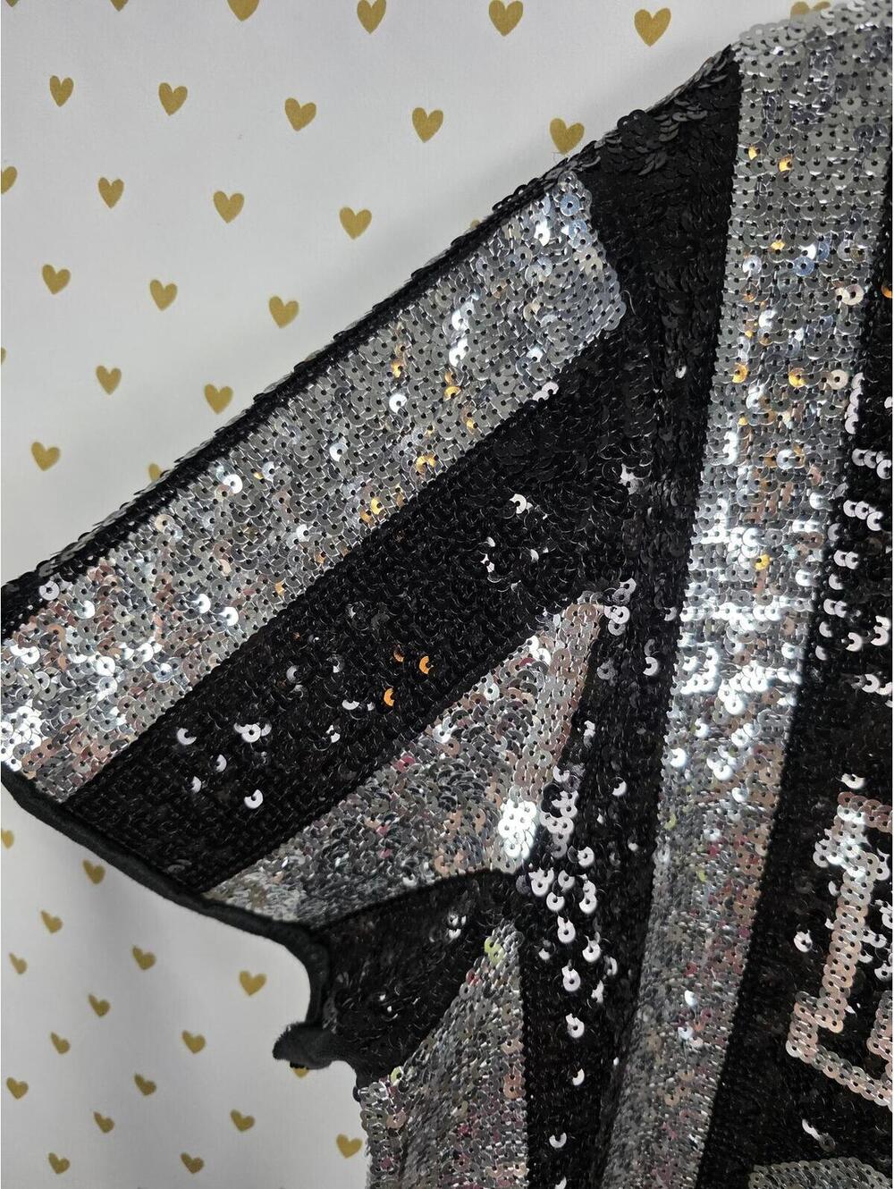 Victorias Secret PINK FASHION SHOW MEGA BLING Jersey Large Sequined HTF - Picture 5 of 8